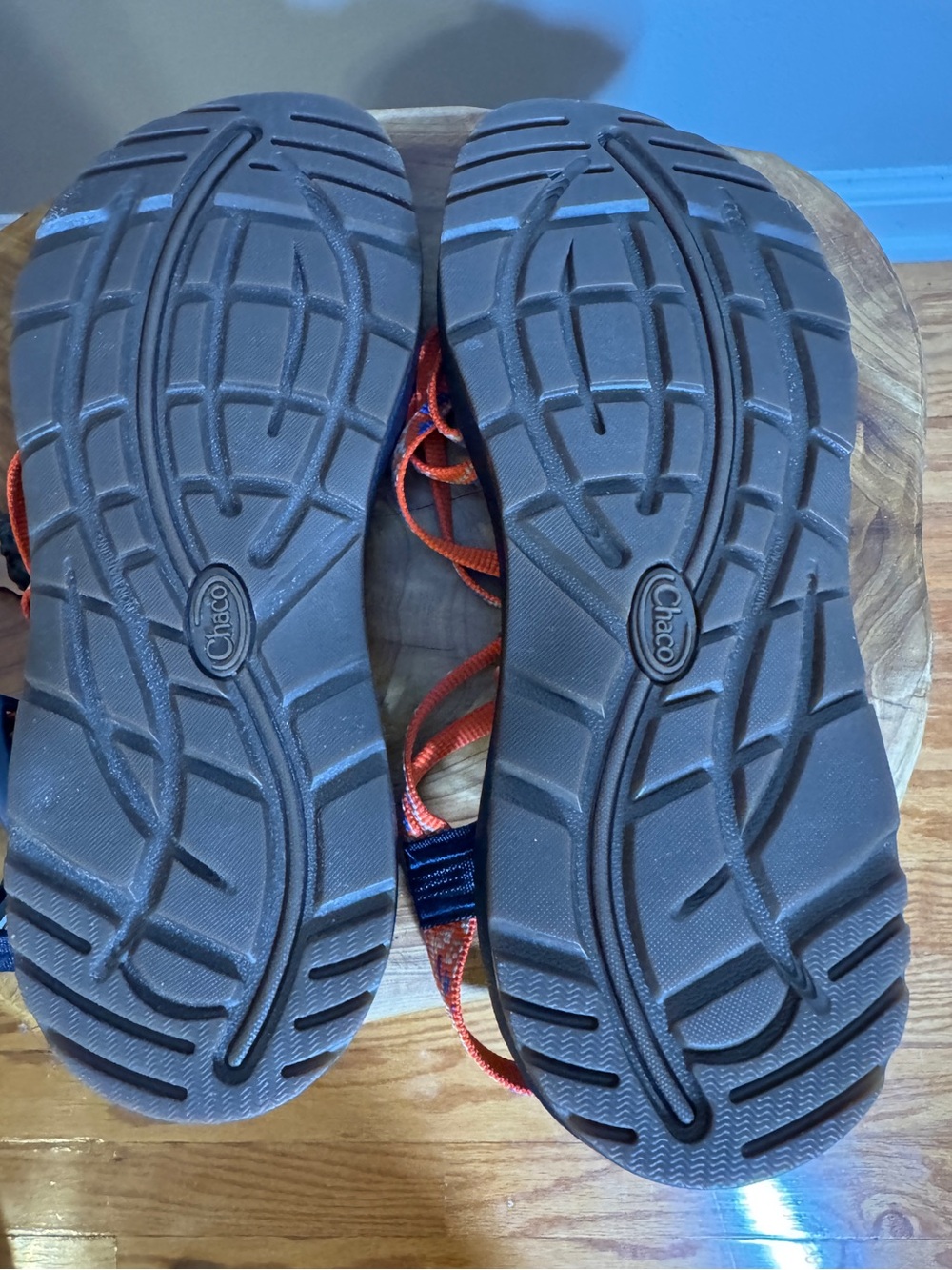 Chaco ZX/2 Cloud Dual Strap Cushioned Sandals Women Botanic Spicy Orange Sz. 10 - Picture 9 of 10